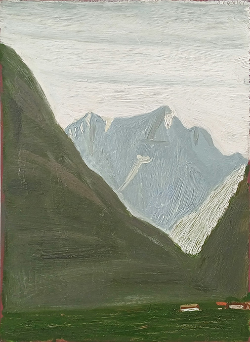 Drexler: Schlucht mit diesigem Himmel