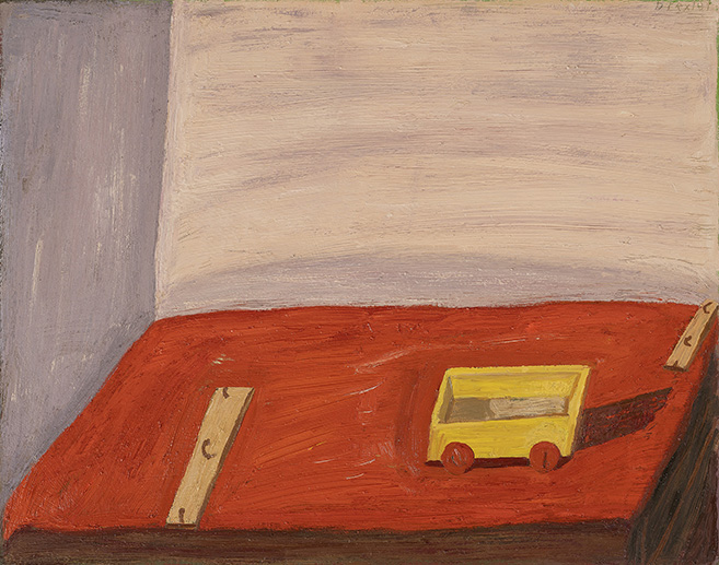 Drexler: Spielzeug auf roter Decke