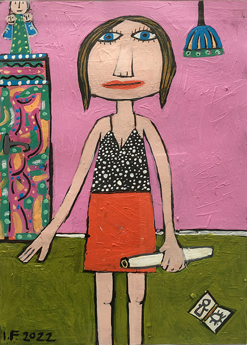 Irene Fastner mit Schrank 2022