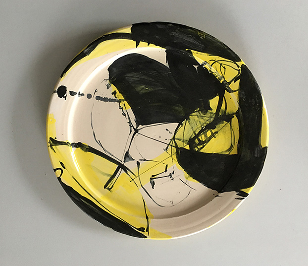 Heiko Herrmann Gelber-schwarzer Teller
