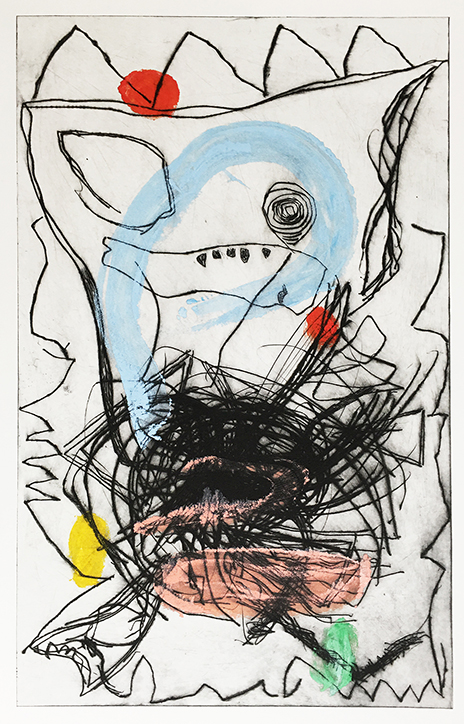 Franz Hitzler Radierung, Monotypie