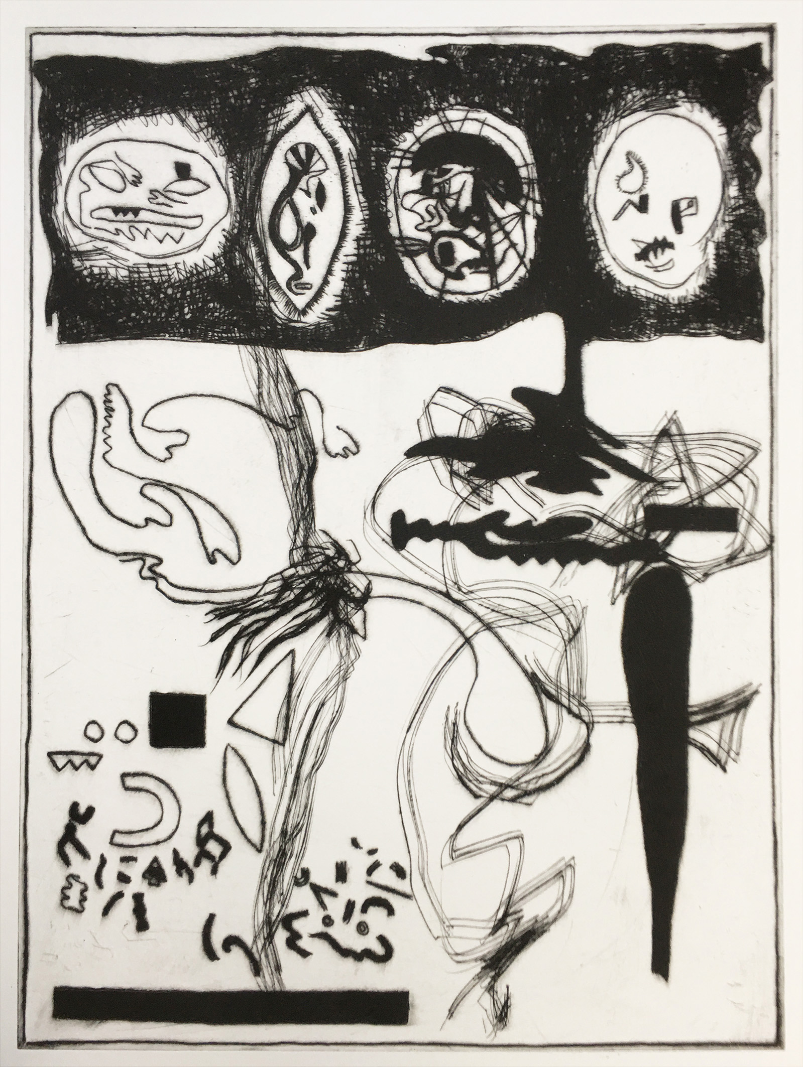 Franz Hitzler Radierung