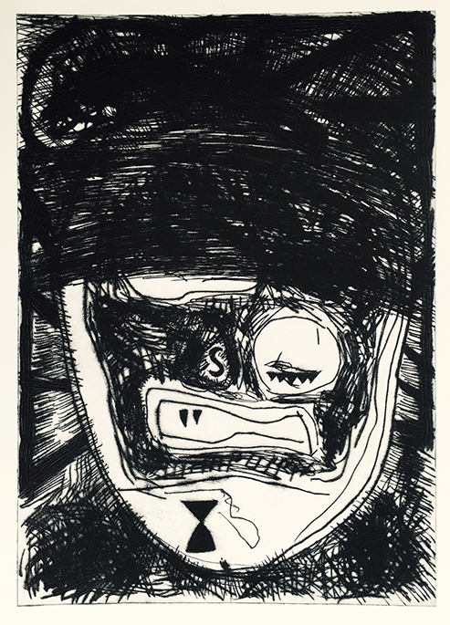 Franz Hitzler Kaltnadelradierung